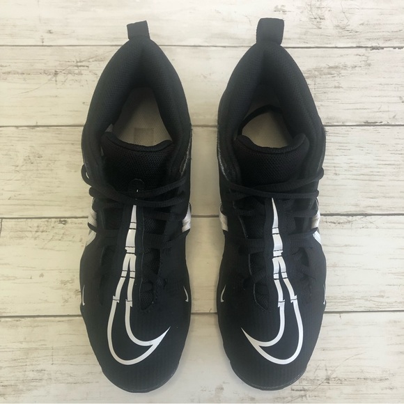 NIKE ALPHA Menace 3 Shark Men’s Black/White Football Cleats Size 7 - Picture 7 of 15